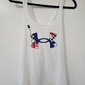 Women's Under Armour White Tank Top with Logo